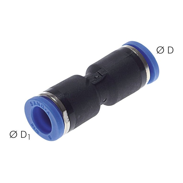 Collegamento a spina dritta 4mm-4mm, standard IQS