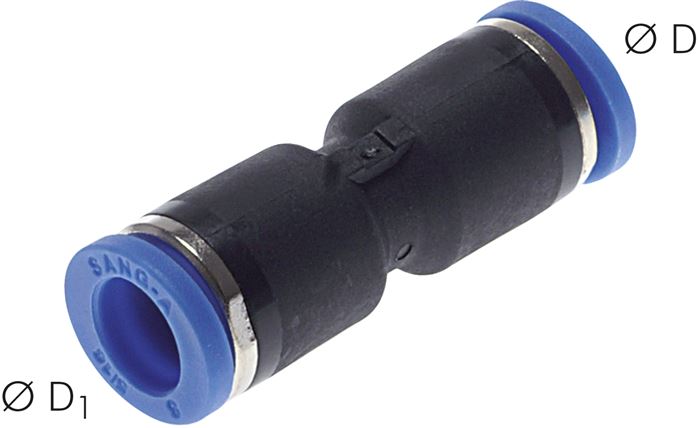 Gerader Steckanschluss 10mm-10mm, IQS-Standard